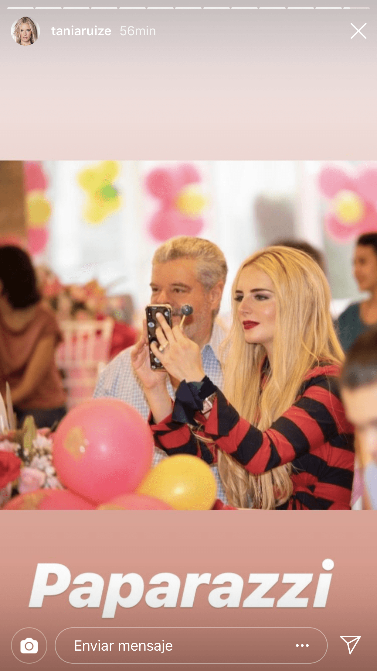 En las imágenes del festejo que publicó Tania Ruiz no aparece Peña Nieto.