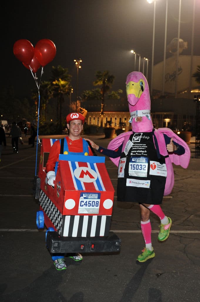 Participantes en el Maratón de Los Ángeles.