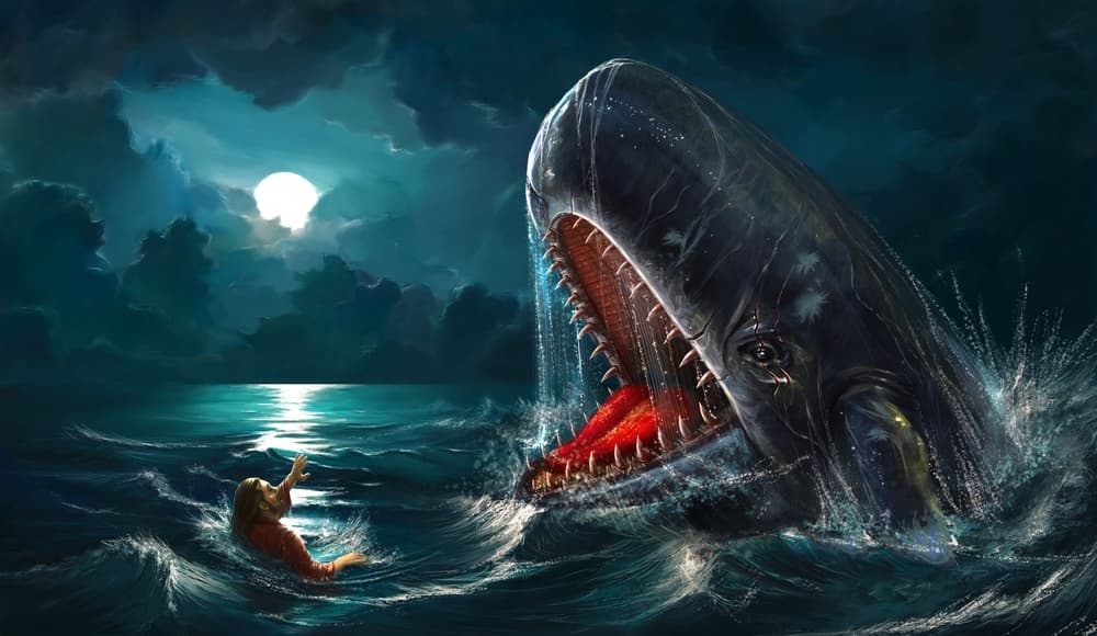 <b>MOBY DICK</b> - La famosa criatura protagonista del clásico literario, es una ballena gigantesca que atormentó al capitán Ahab por mucho tiempo, culminando en una batalla épica. Y, ¿quién no ha pensado que existen por ahí ballenas inmensas, aún más grandes de las que ya conocemos?