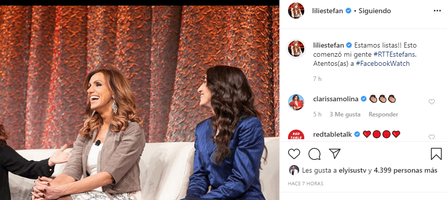 “¡Estamos listas! Esto comenzó mi gente”, comentó La Flaca al publicar la información en Instagram, y en otra de ellas dijo “junto a estas mujeres poderosas” refiriéndose a Gloria, Emily y Jada Pinkett Smith.