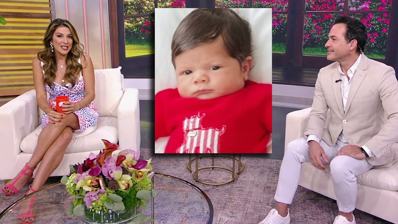 Todos en el estudio de Despierta América nos derretimos de ternura al ver lo grande y hermoso que está el primogénito de la dominicana.