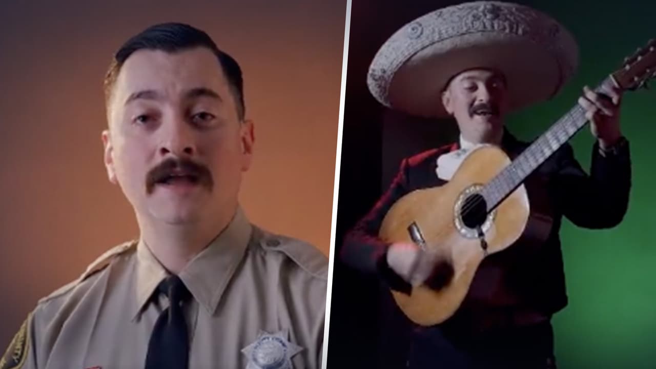Policía se pone su ropa de mariachi para celebrar el Cinco de Mayo con tributo a su herencia mexicana