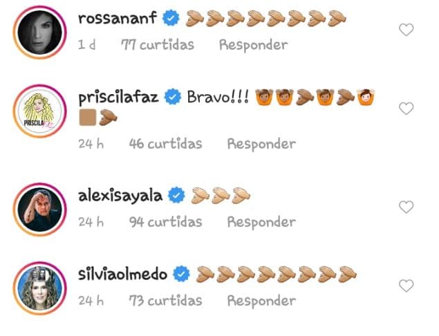 Rossana Nájera, Priscila Faz, 
<b><a href="https://www.univision.com/famosos/embarrado-en-sudor-alexis-ayala-sorprende-a-su-esposa-con-una-travesurilla-video">Alexis Ayala</a></b>, así como la conferencista y psicóloga Silvia Olmedo se sumaron a la ola de felicitaciones.