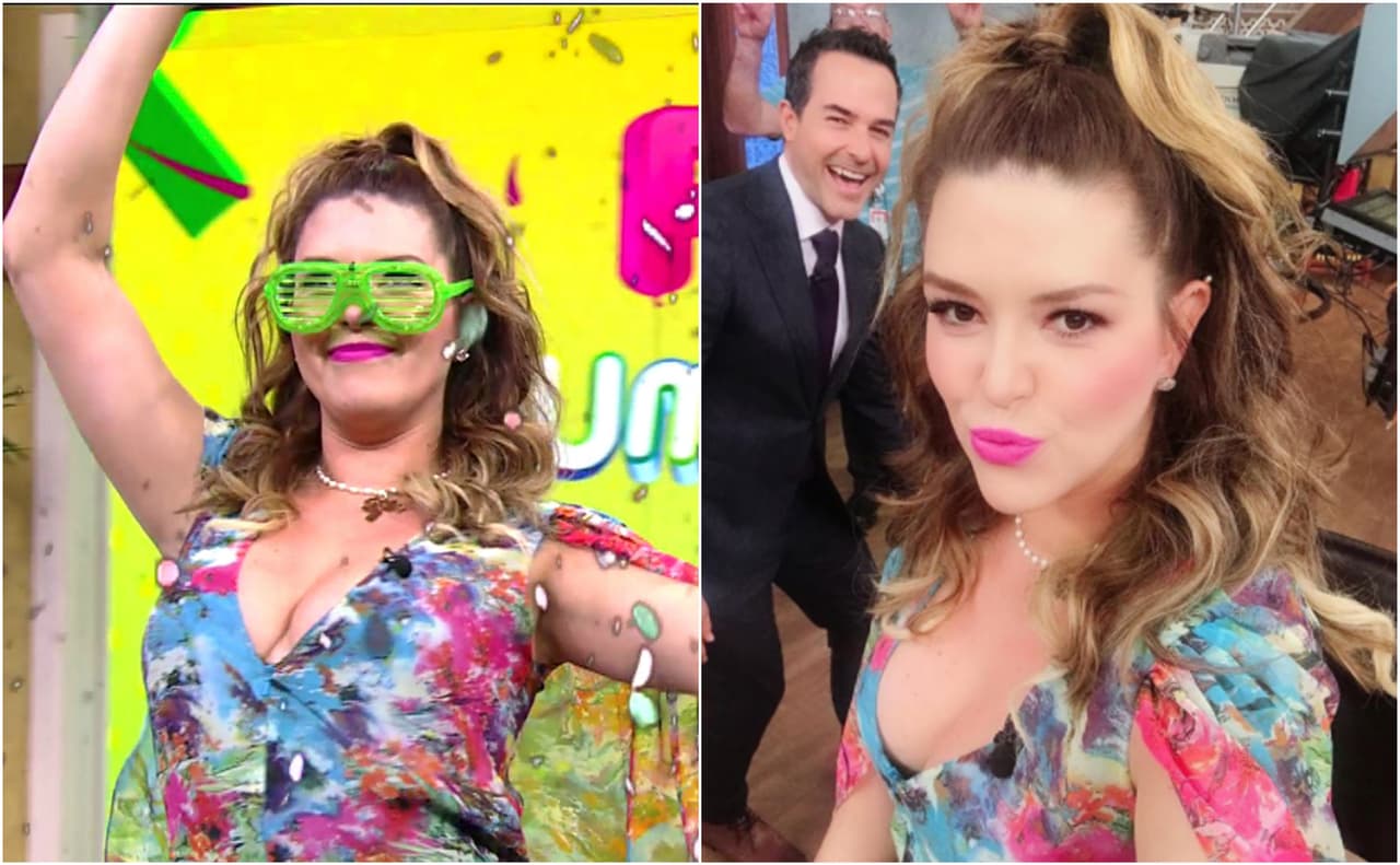 En fotos: Alicia Machado bailó y se divirtió haciendo travesuras en su regreso a Despierta América