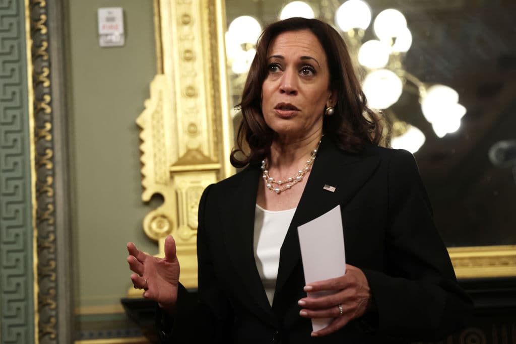Harris le pide a Abbott (sin nombrarlo) que no "incendie" con sus medidas migratorias