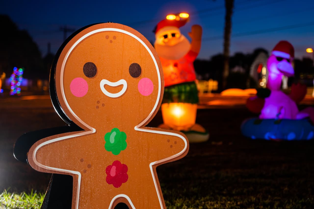 Otras actividades incluyen campos de minigolf que tienen a personajes de gomitas de tamaño natural, palitos de menta, personajes de pan de jengibre y más. También podrás desayunar con Santa y traerle cartas en persona.