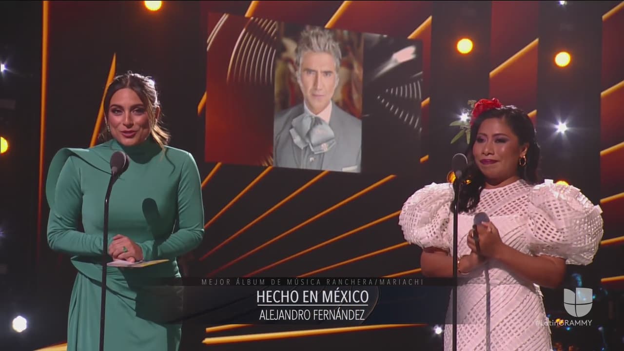 Alejandro Fernández triunfó en la categoría Mejor Álbum de Música Ranchera/Mariachi por 'Hecho en México'.