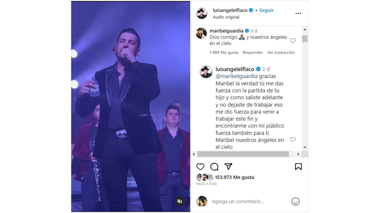 Maribel Guardia comentó una publicación de 'El Flaco'.