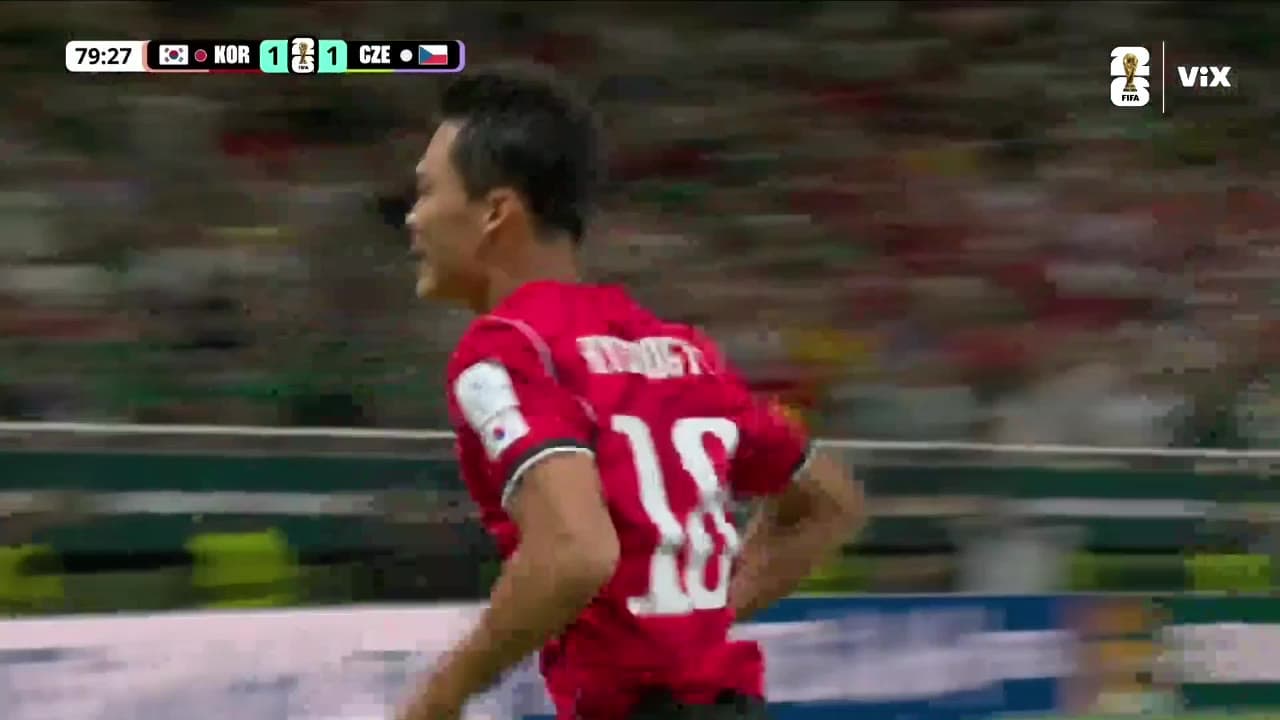 ¡Corea del Sur está remontando a Chequia con este golazo!