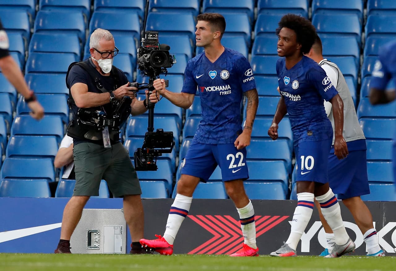 Luego de una confusión entre Ilkay Gundogan y Benjamin Mendy, Christian Pulisic no deja ir la oportunidad y marca el 1-0 que le daría el título al Liverpool.