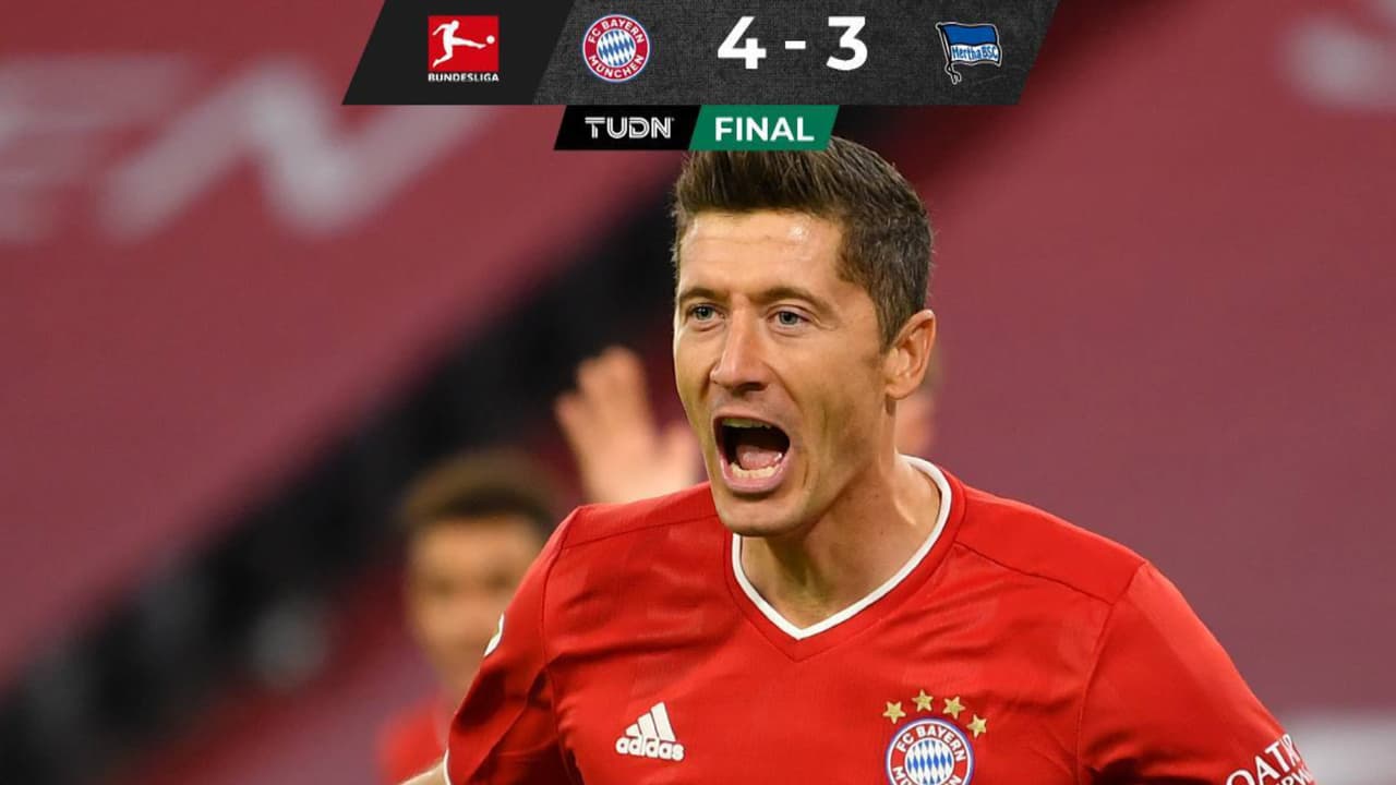 Con póquer de Lewandowski, el Bayern gana