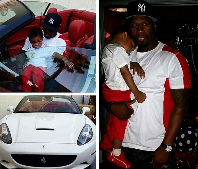 A 50 Cent le fascinan los autos y por eso comparte estas selfies en sus redes sociales.