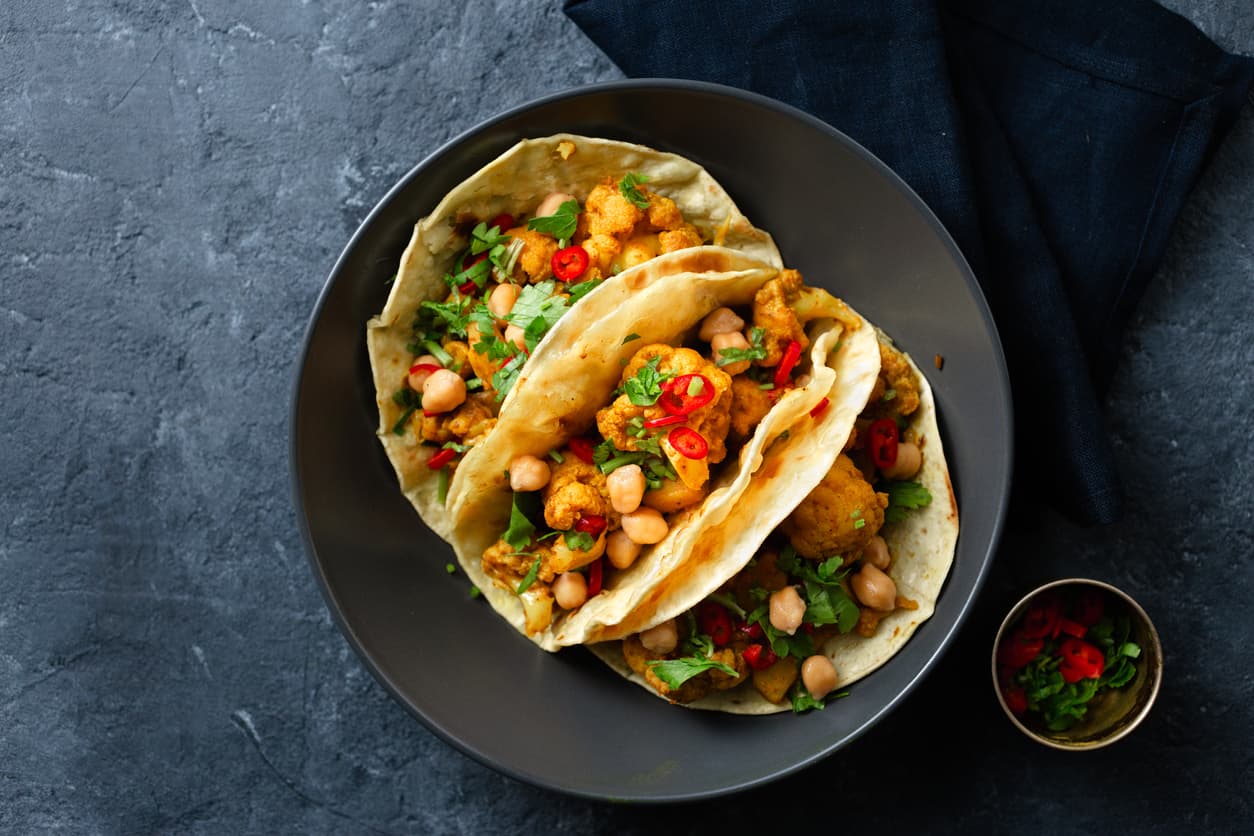 Tacos de arroz de coliflor | Reto 28