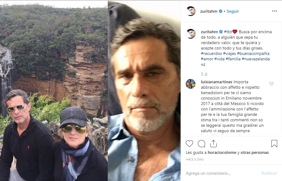 "Busca por encima de todo, a alguien que sepa
<b><a href="https://www.univision.com/famosos/ella-no-se-lo-merecia-humberto-zurita-comparte-su-doloroso-sentir-tras-la-muerte-de-christian-bach-fotos" target="_blank">tu verdadero valor</a></b>, que te quiera y acepte con todo y tus días grises", escribió como pie de foto.