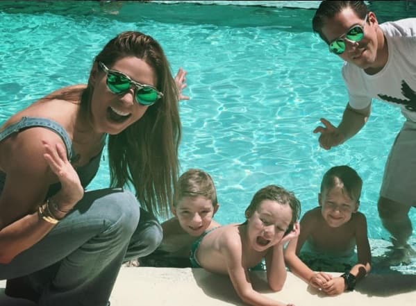 Aunque sólo es mamá de Mateo, Gali también disfruta de los dos hijos de su esposo Fernando Reina.
