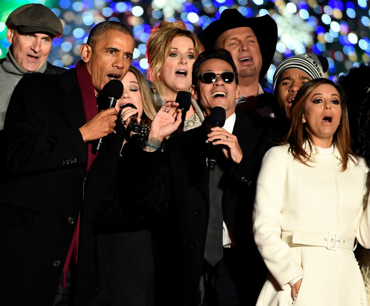 Marc Anthony encendió la última Navidad de los Obama en la Casa Blanca