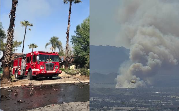 Evacuaciones obligatorias por incendio en Norco que ya ha consumido 175 acres