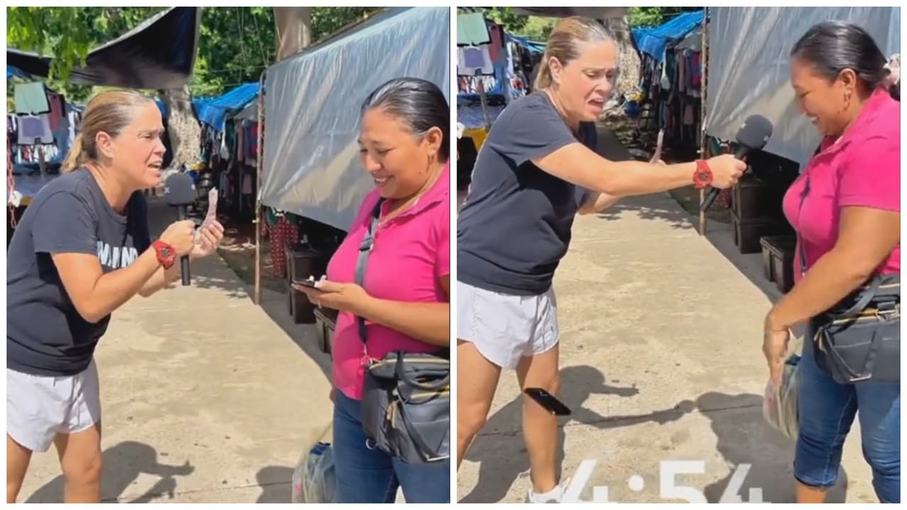 Mujer se confunde y destruye su celular porque pensó que le regalarían un iPhone: "No, espérese"