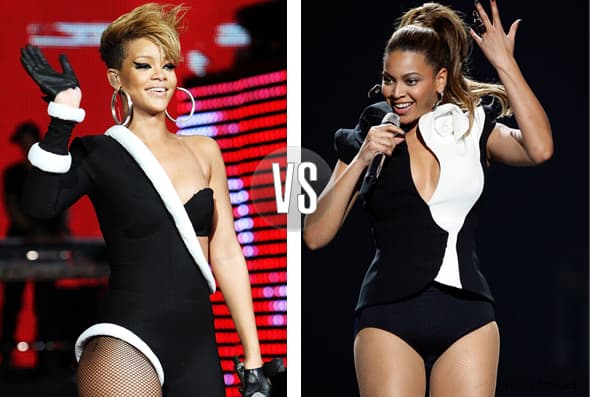 Como se nota que Rihanna y Beyoncé tienen los mismos gustos al vestir.