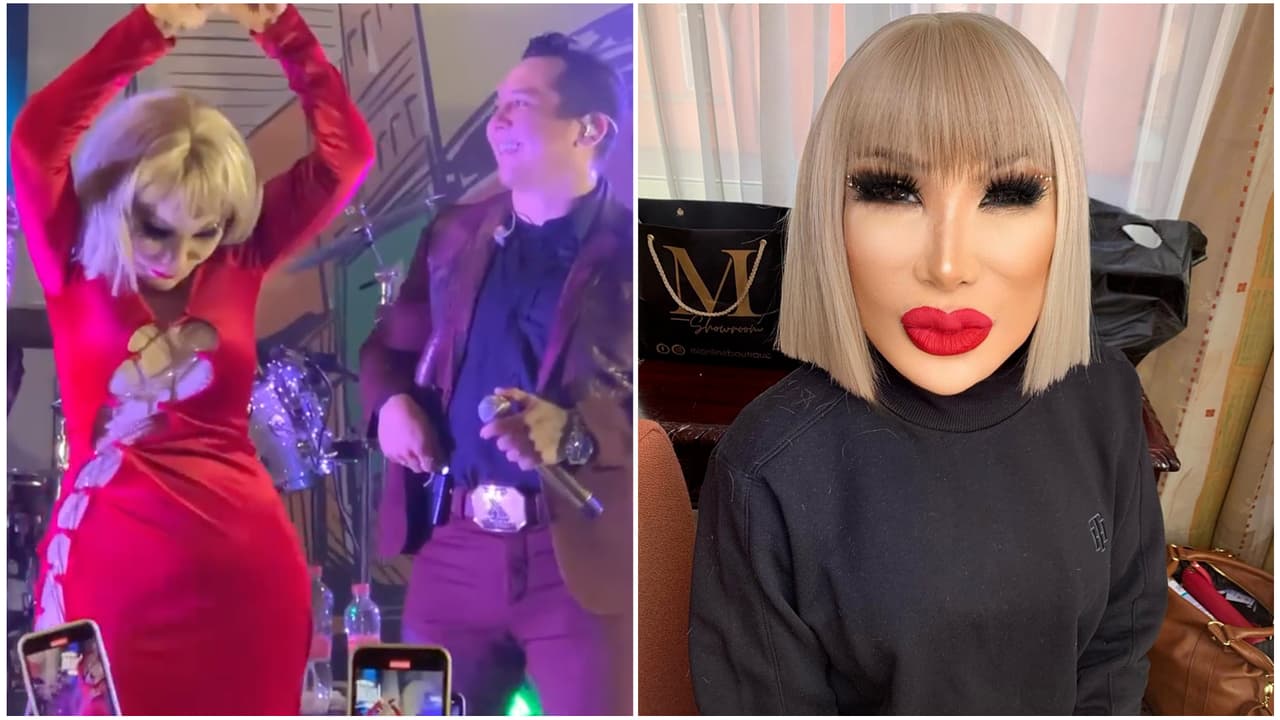 Lyn May lo hizo de nuevo, se subió a la tarima en pleno concierto de Edwin Luna y le bailó