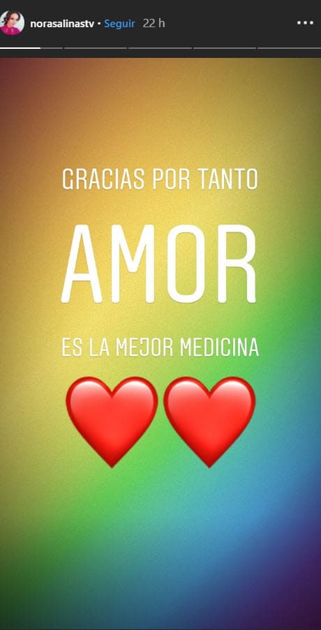 La actriz agradeció las muestras de cariño que ha recibido y lo demostró con dos emoticonos de corazón.
<br>