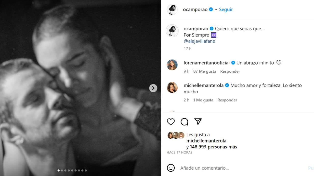 Esta es la primera publicación que Raúl Ocampo, pareja de Alejandra Villafañe, realiza en Instagram tras la muerte de la actriz.