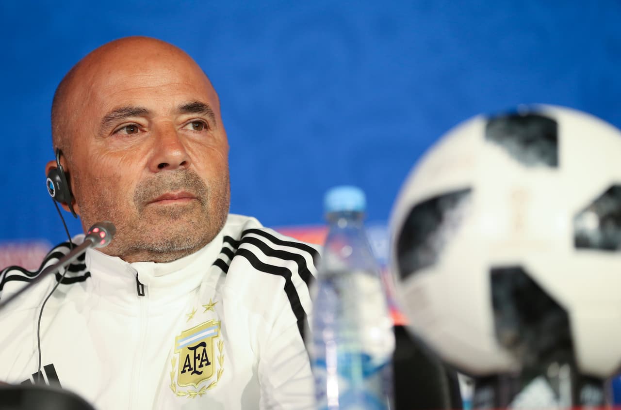 "Espero ver una Argentina decidida, convencida de que tiene un montón de valores como para demostrar que sigue siendo una potencia", dijo el técnico Sampaoli en la rueda de prensa previa al encuentro.