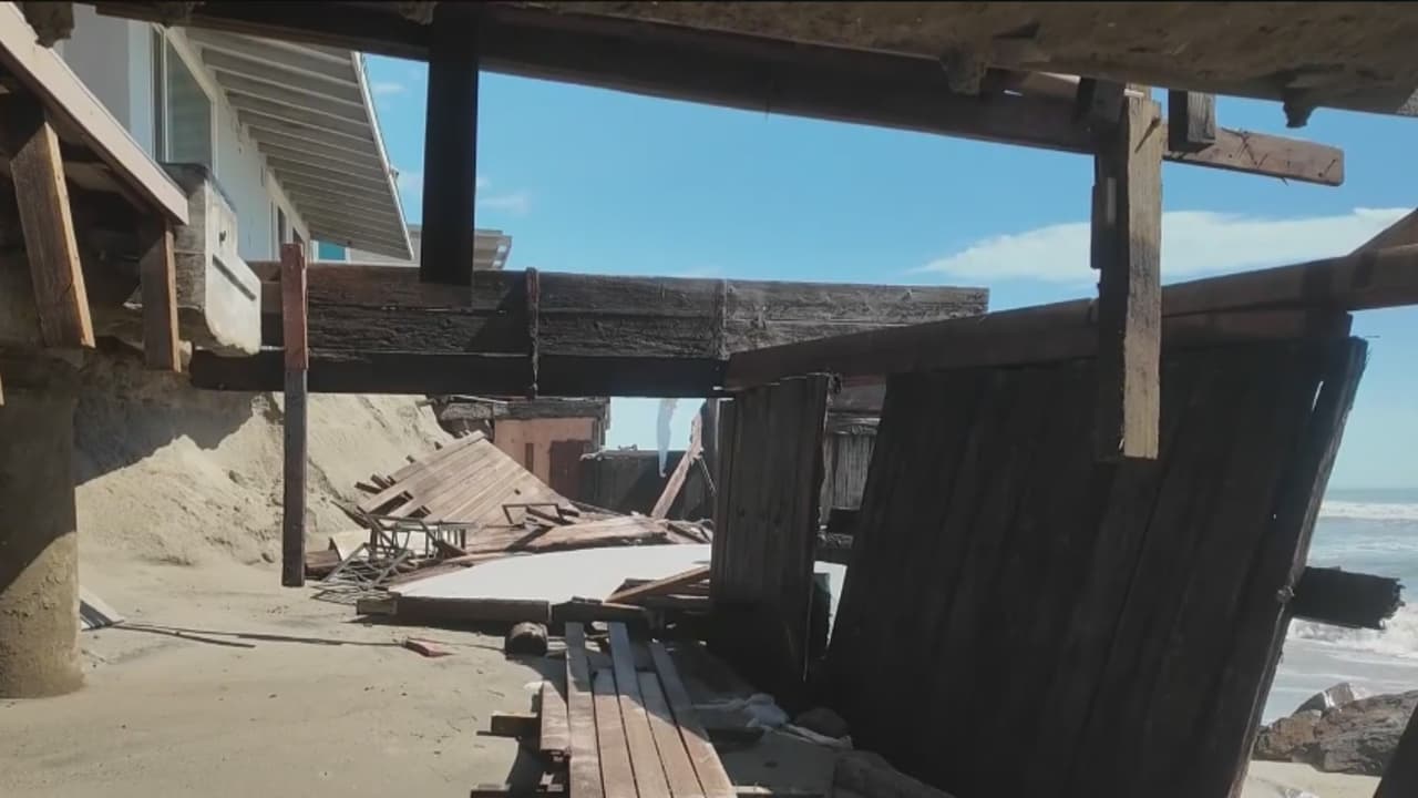Al menos 14 viviendas dañadas por el alto oleaje en Dana Point: algunas ya no son habitables