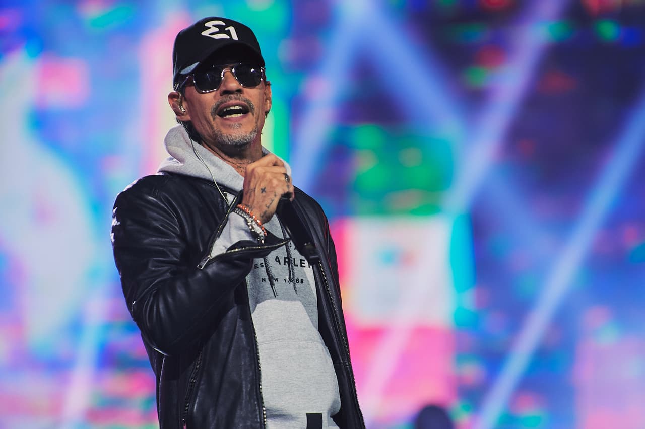 Marc Anthony en los ensayos de los Latin LAMAs 2024