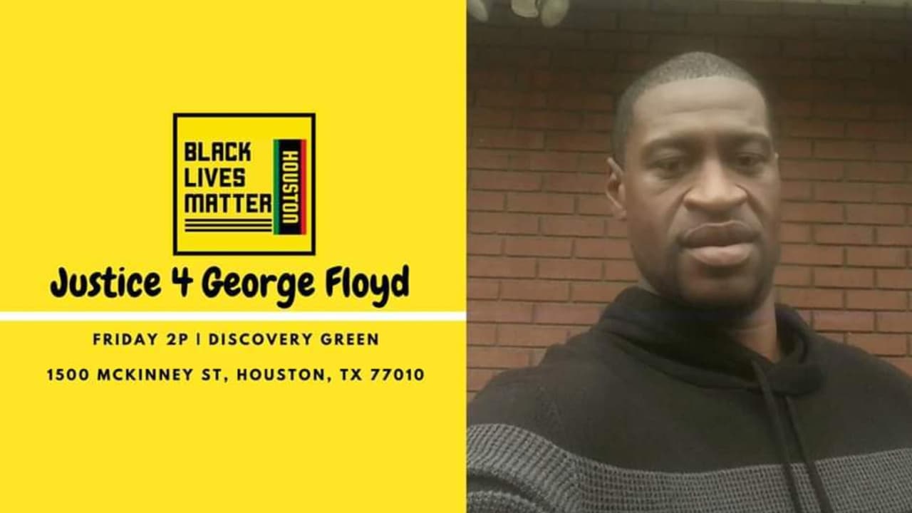 Black Lives Matter capítulo Houston ha organizado una manifestación este viernes a partir de las 2:00 pm en el parque Discovery Green.