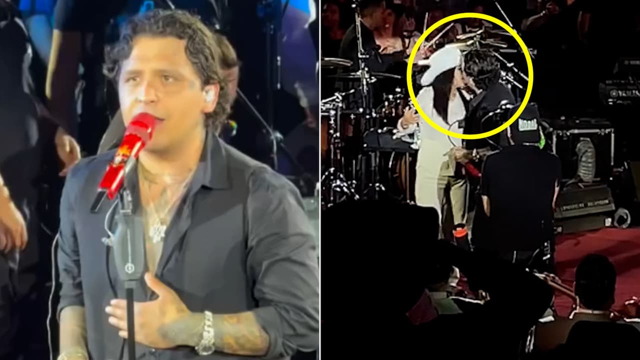¿La besó en la boca?: Nodal habría tenido inesperado acercamiento con fan en pleno concierto