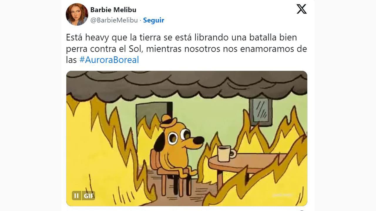 memes sobre las auroras boreales