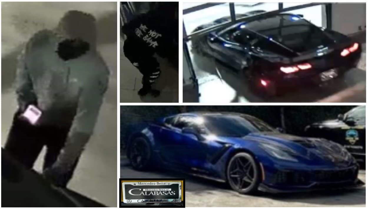 Roban Corvette ZR1 de concesionario Mercedes-Benz en Calabasas y lo abandonan en Burger King: ¿para qué?
