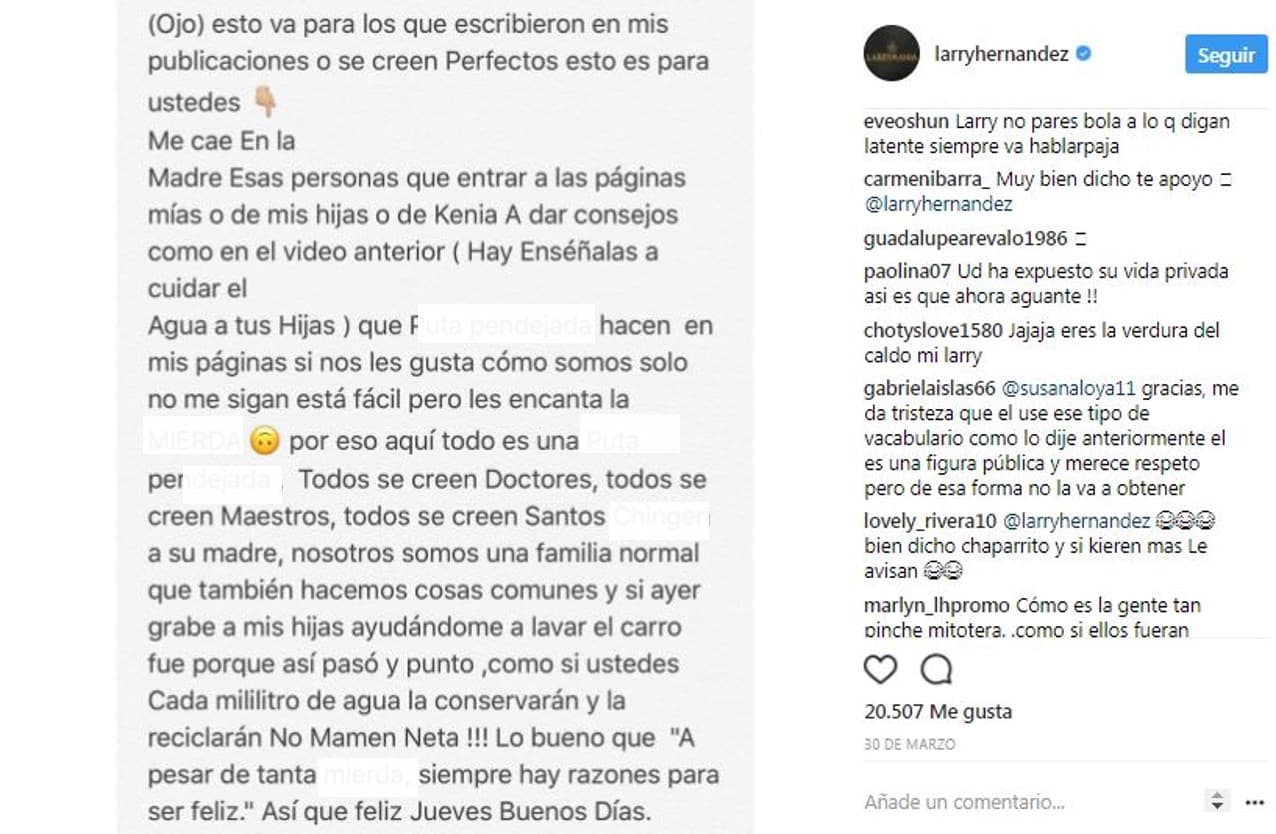 Inmediatamente, el cantante reaccióno enojado con este enérgico mensaje, que sus fans aplaudieron.