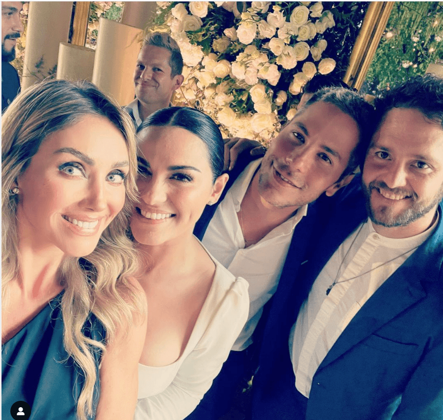 Ex integrantes de RBD en la boda de Maite Perroni