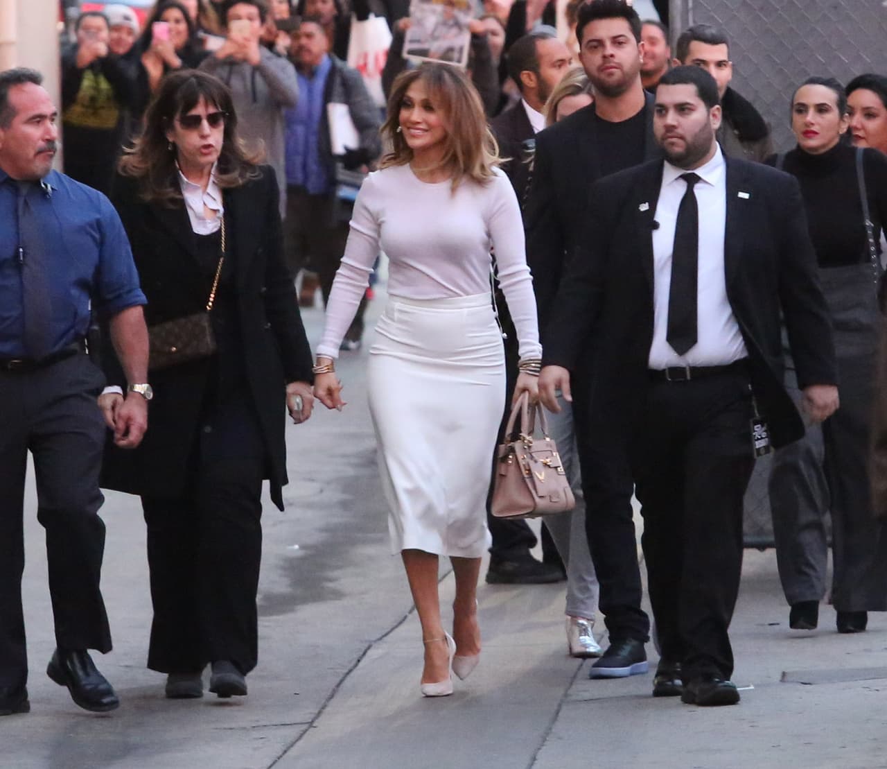 Con todo y su 'entourage', destacaba de inmediato.