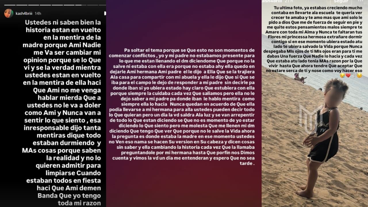 Presunta hermana de Amanda Michelle denuncia mentiras sobre la muerte de la niña.