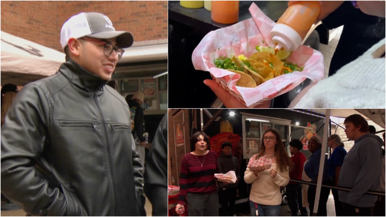 Estudiante hispano contrata camión de tacos y alimenta gratis a toda su escuela en Pittsburgh