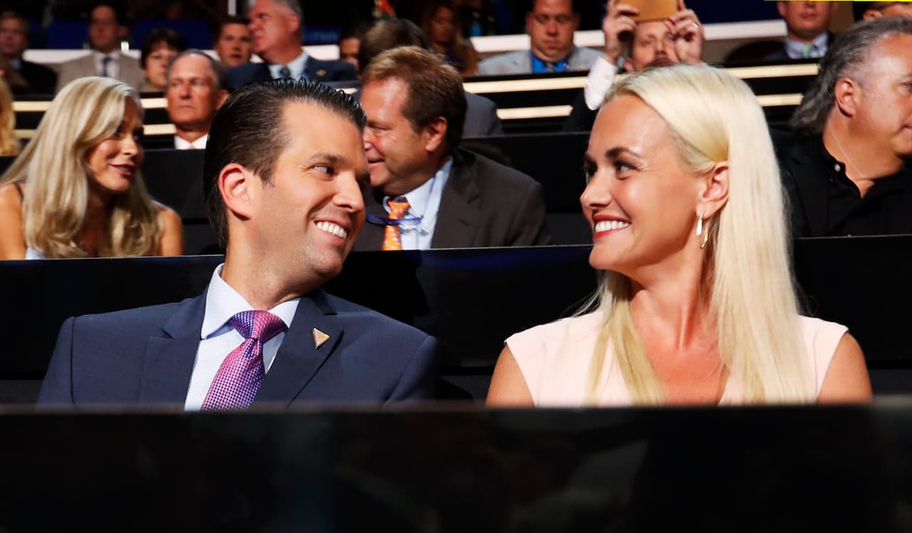 Donald Trump Jr. y su esposa, Vanessa Trump.
