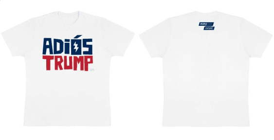 La camiseta 'Adiós Trump' que recauda fondos para beneficiarios de DACA