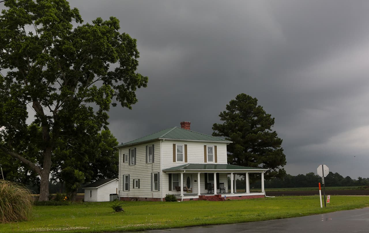 Nubes de tormenta cubrieron el condado de Onslow
