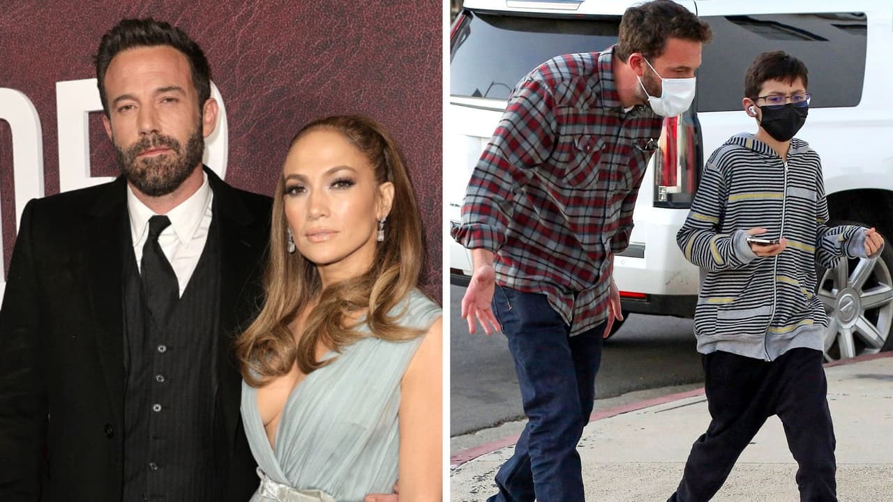 Ben Affleck hizo las compras navideñas al lado de sus hijos y los de JLo (fotos)