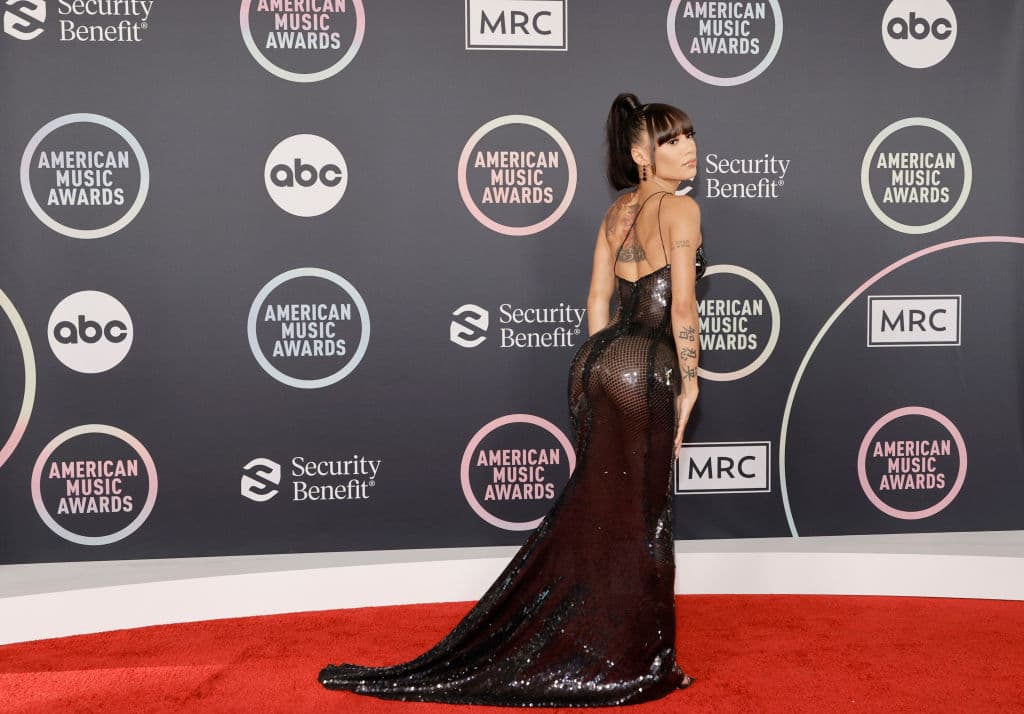 LOS ANGELES, CALIFORNIA - NOVEMBER 21: Coi Leray attends the 2021 American Music Awards at Microsoft Theater on November 21, 2021 in Los Angeles, California. (Photo by Amy Sussman/Getty Images)