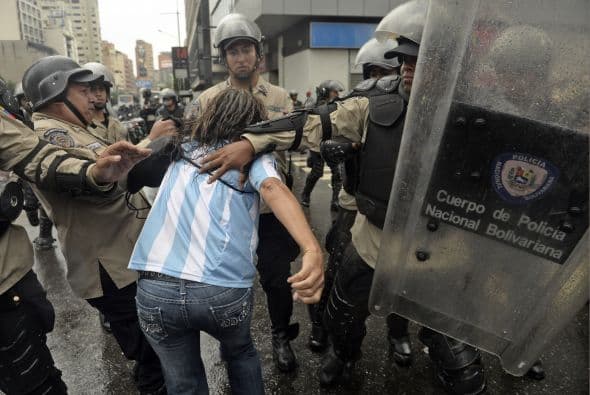En el sector de Chacao en Caracas se registraron enfretamientos con al menos 10 detenidos una vez terminada la manifestación.