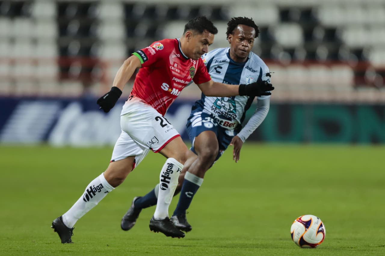 El comandante Mauro Quiroga logra empatar el partido al 90+5 y Pachuca rescata un punto en su arranque del Guard1anes 2021 frente a Bravos.