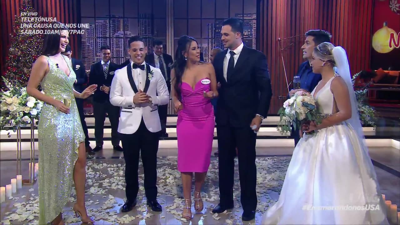 Al ser José Manuel el ganador se invitó a su amorosa Nancy a pasar con él al frente. ¿Serán ellos la próxima boda de Enamorándonos?