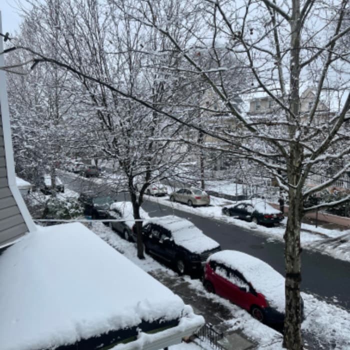 Varios de nuestros usuarios compartieron la vista desde su casa la mañana de este martes.