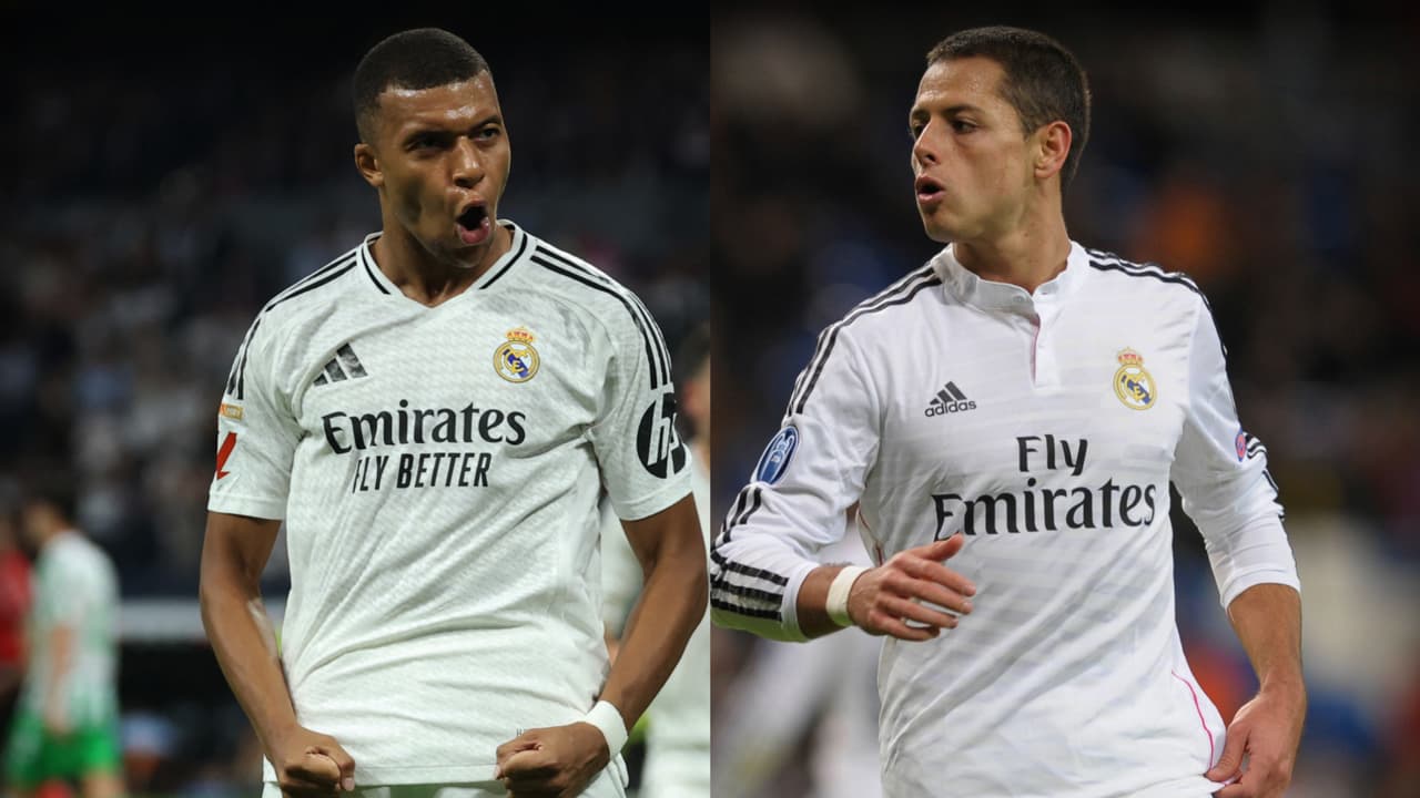 ¡Solo entre cracks! Mbappé iguala logro de Chicharito con el Real Madrid