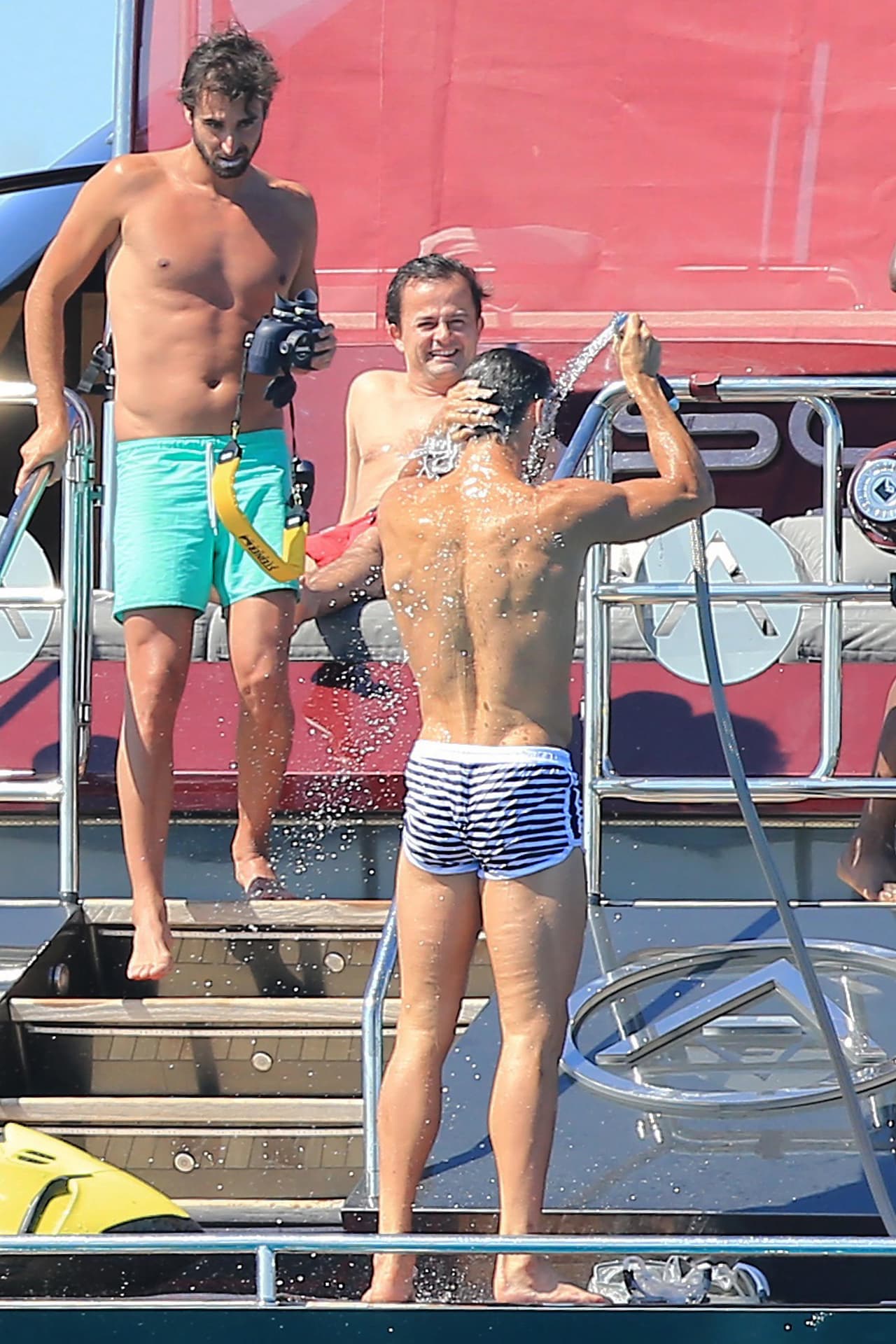 Así se quitó la sal del mar.