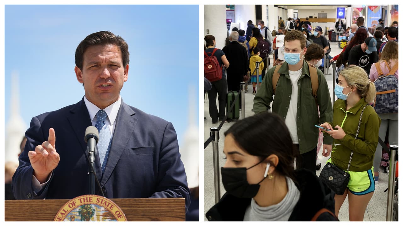 Una demanda interpuesta este martes por Florida y otros 20 estados, impugna el requisito del gobierno de EEUU que obliga a las personas a llevar mascarilla en aviones, trenes, ferries y medios de transporte públicos, debido a la pandemia del covid-19.